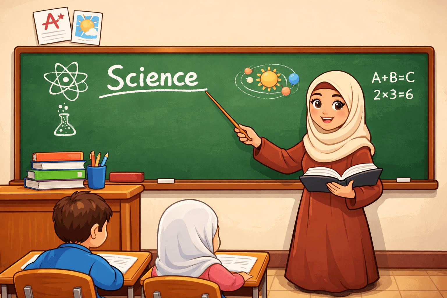 Ilustrasi login guru